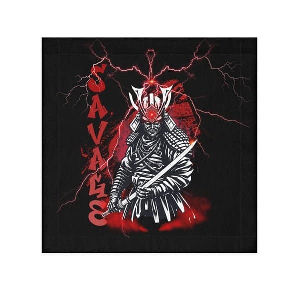 Savage Samurai Face Towel