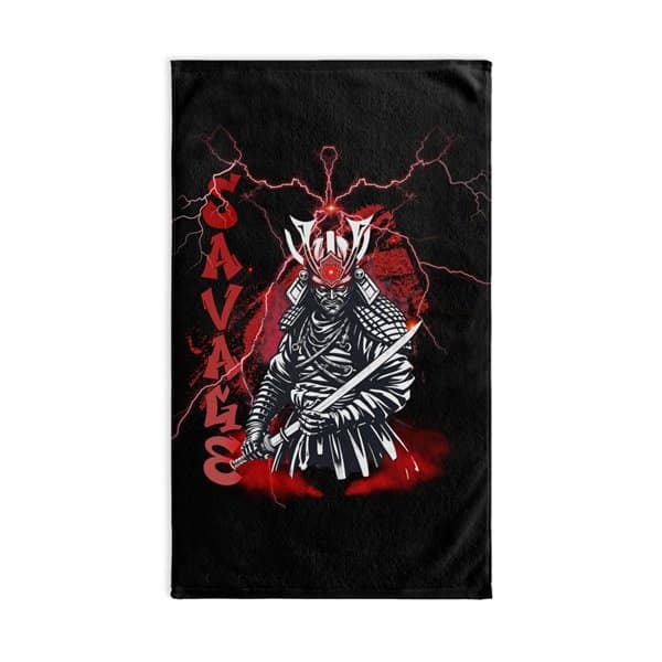 Savage Samurai Hand Towel Front