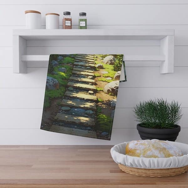 Serene Garden Hand Towel - Image 4