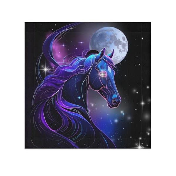 Spirit Animal Horse Face Towel Front