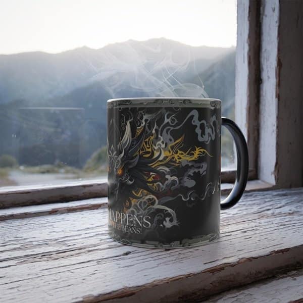 Tribal Dragon Color Morphing Mug - Image 2
