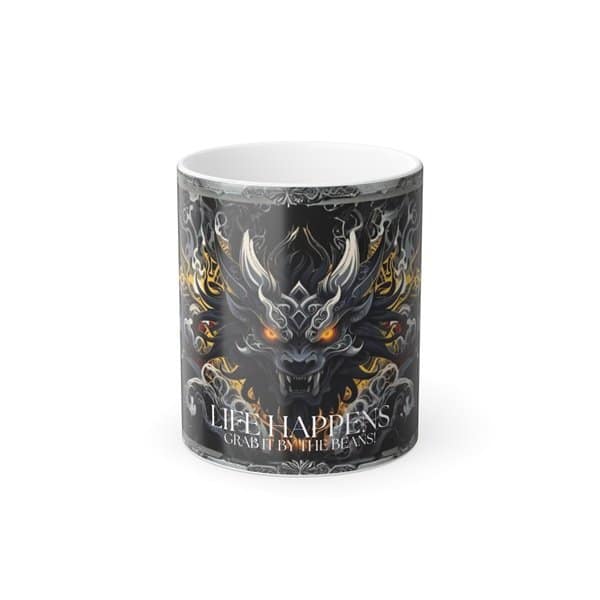 Tribal Dragon Color Morphing Mug - Image 3