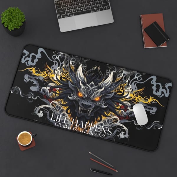 Tribal Dragon Desk Mat - Image 2