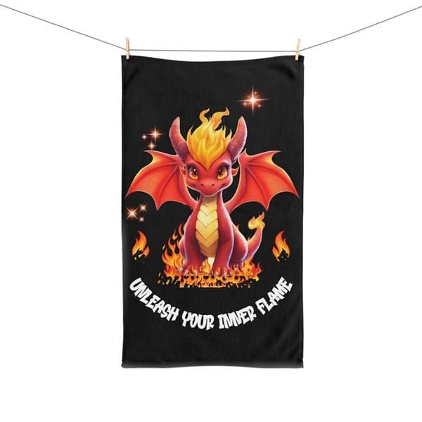 Whimsical Dragon Hand Towel