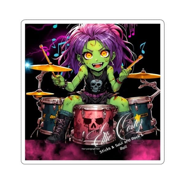 Zombees Ellie Cortez Sticker Square