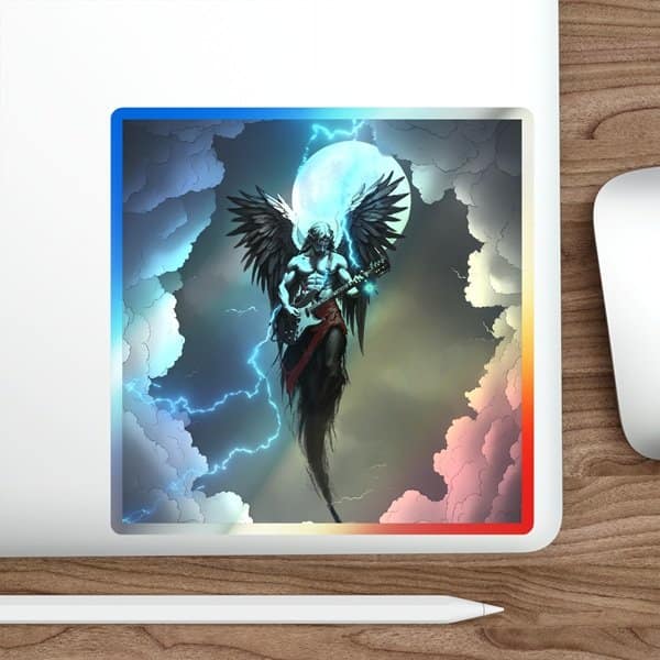 Angel Rocker Holographic Sticker