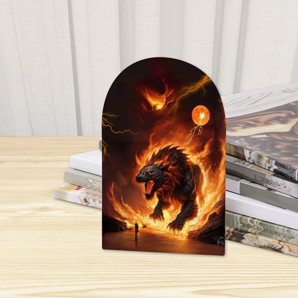 Fiery Dragon II Bookends