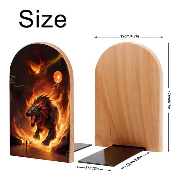 Fiery Dragon II Bookends