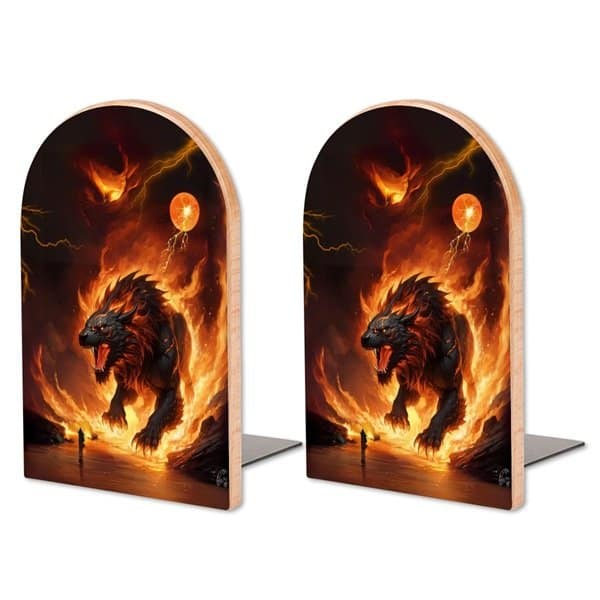 Fiery Dragon II Bookends