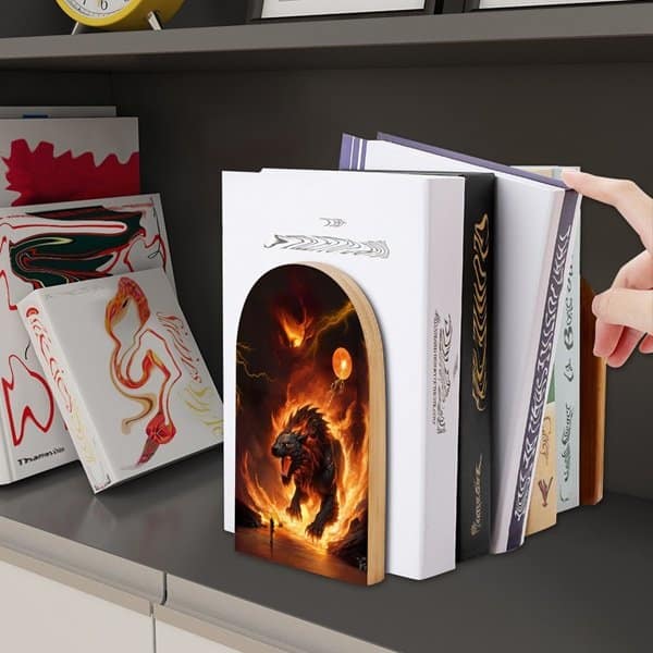 Fiery Dragon II Bookends