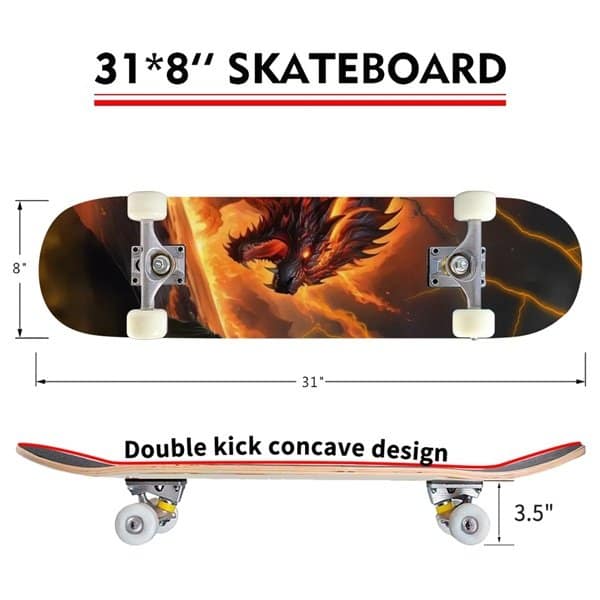 Fiery Dragon III Skateboard