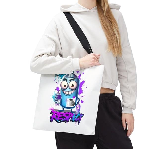 Graffiti Respect Tote Bag