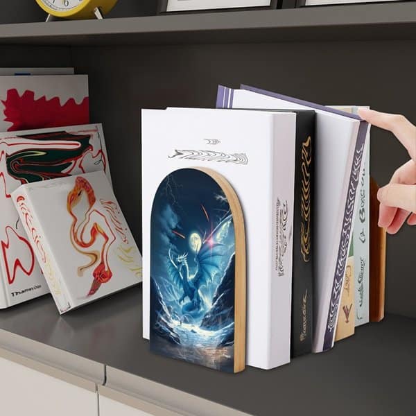 Ice Dragon Bookends
