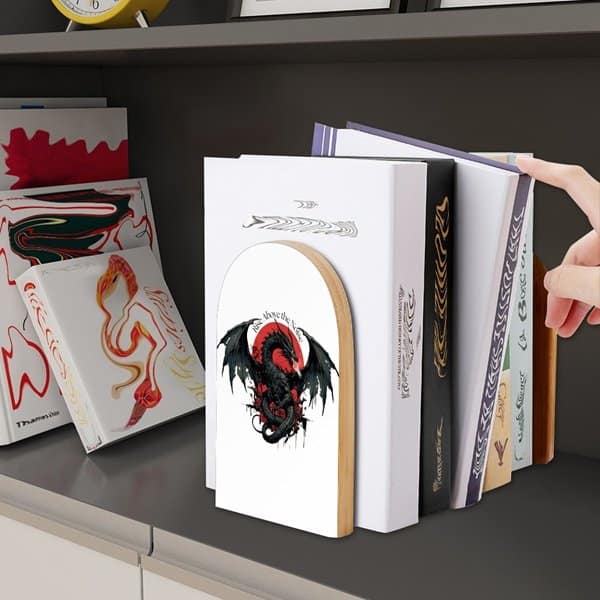 Shadow Dragon Bookends