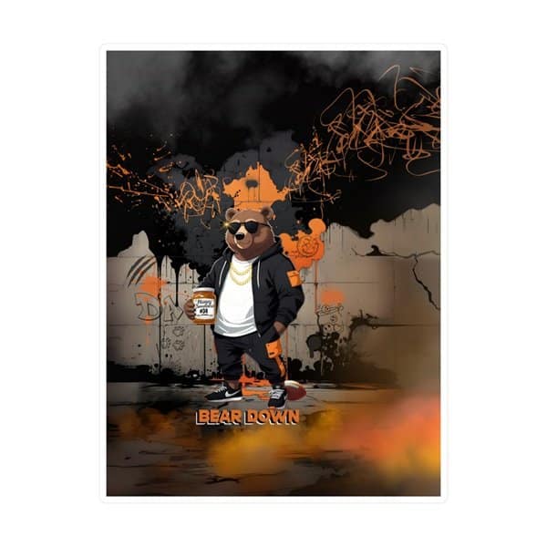 Bear Down Sticker