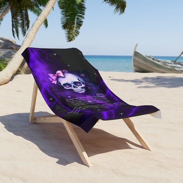 A Silent Truth Beach Towel Context, 30_ × 60_