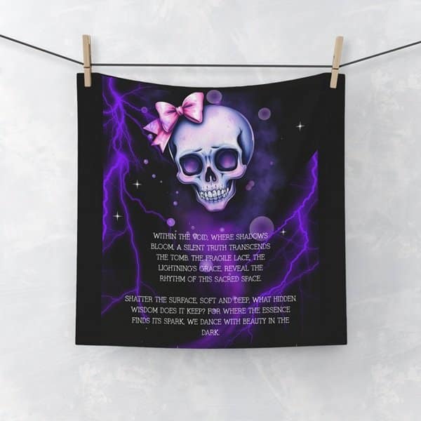 A Silent Truth Face Towel Context 1, White