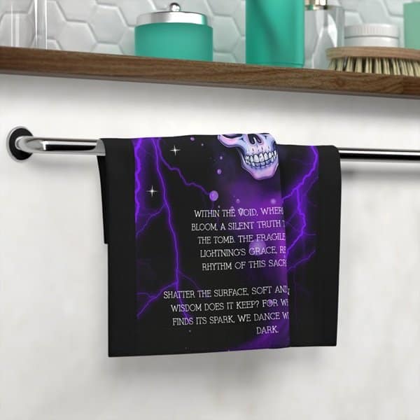 A Silent Truth Face Towel Context 2, White