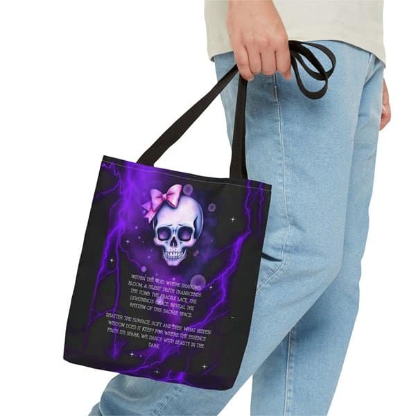 A Silent Truth Tote Bag Person 1, 13_ × 13'', Black