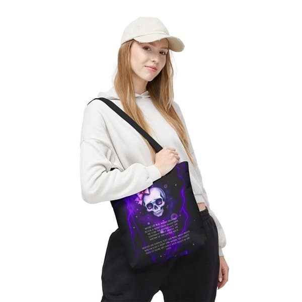 A Silent Truth Tote Bag Person 3, 13_ × 13'', Black