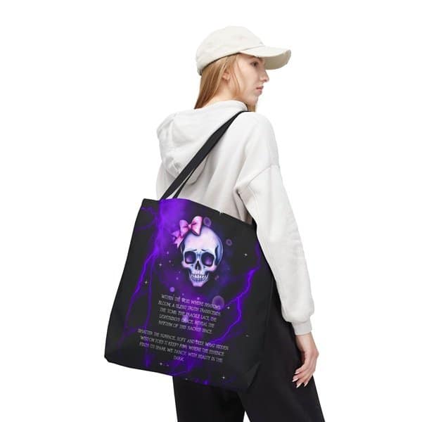 A Silent Truth Tote Bag Person 3, 18_ × 18'', Black