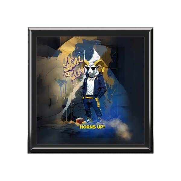 Horns Up Harvest Crate Front, Ebony Black, One size