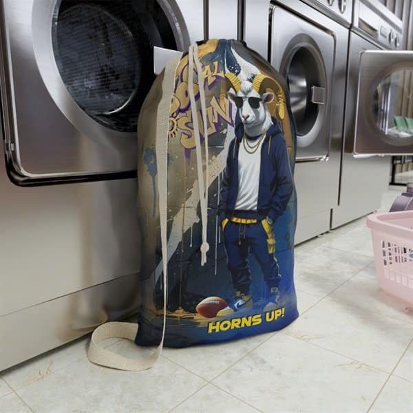 Horns Up Laundry Bag Context 2, 28_ × 36_