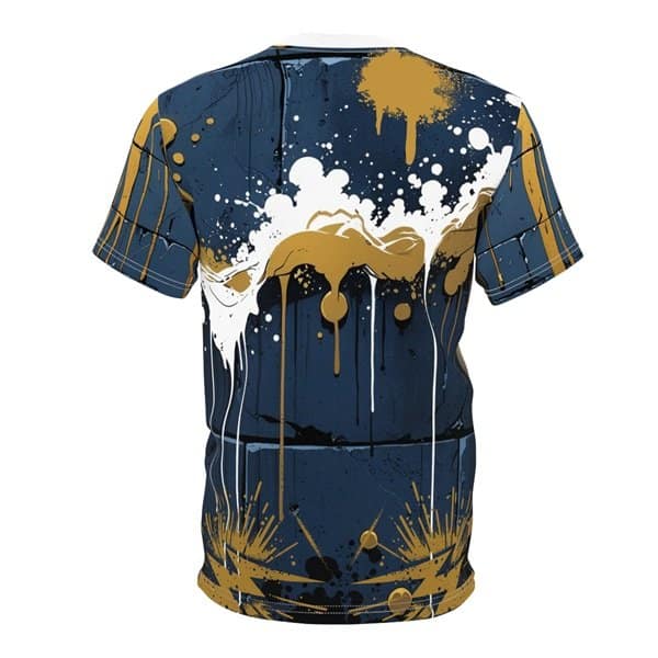 Horns Up T-shirt Flat Back, White stitching