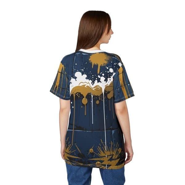 Horns Up T-shirt Person 2 Back, White stitching