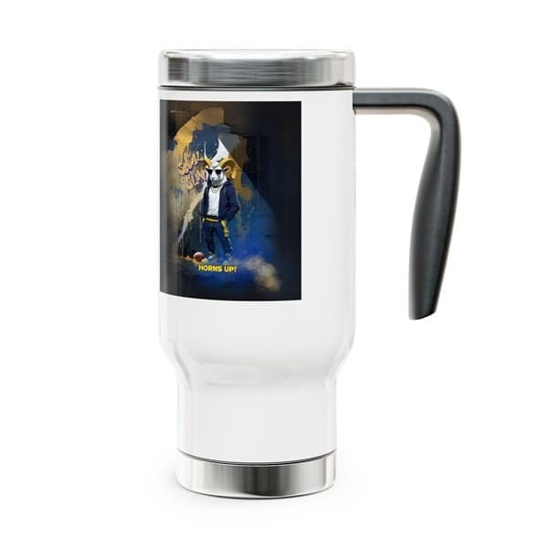 Horns Up Travel Mug Right