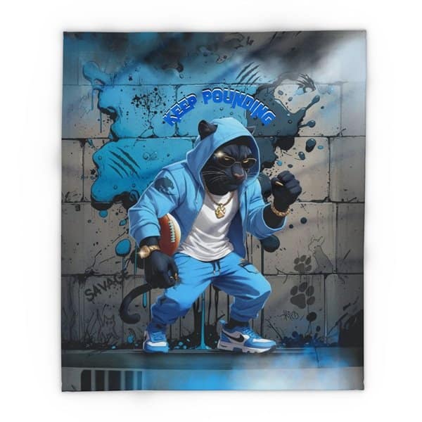 Keep Pounding Blanket Front, 50_ × 60_