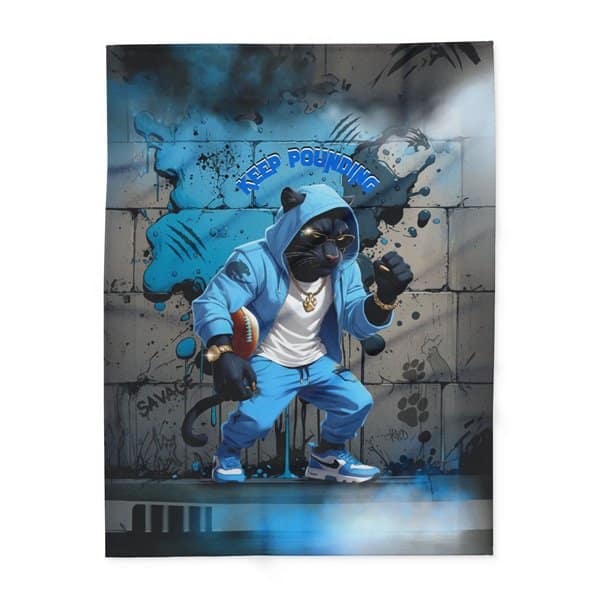 Keep Pounding Blanket Front, 60_ × 80_