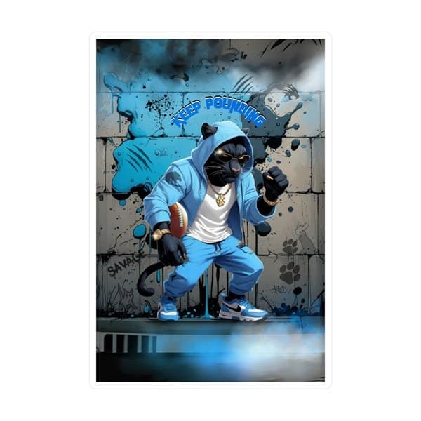 Keep Pounding Sticker Front, 4_ x 6_