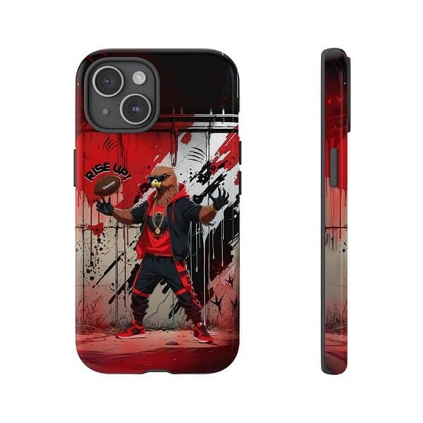 Rise Up Case Front and Side, iPhone 15, Glossy