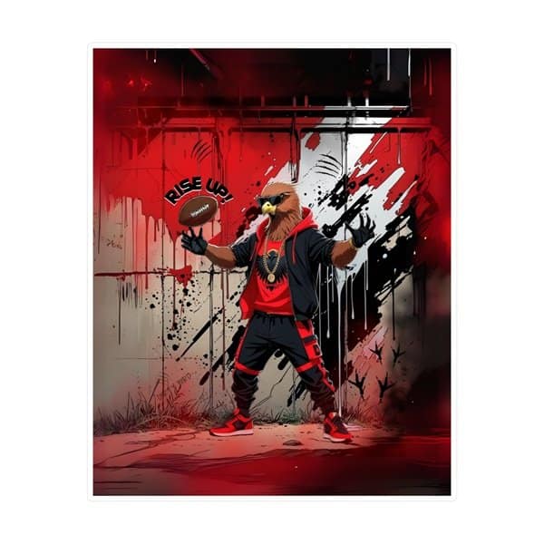 Rise Up Sticker Front, 8_ x 10_