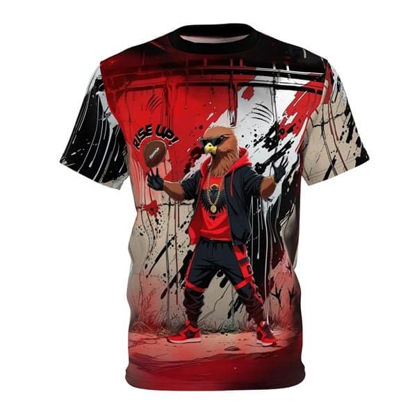 Rise Up Tee Flat Front, Black stitching