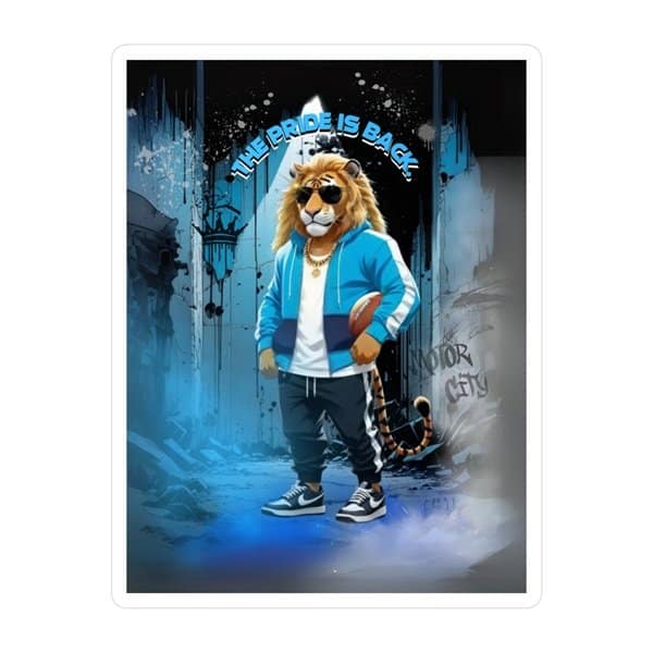 The Pride is Back Sticker Front, 3_ x 4_