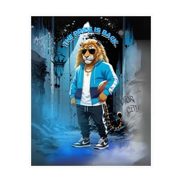 The Pride is Back Sticker Front, 8_ x 10_