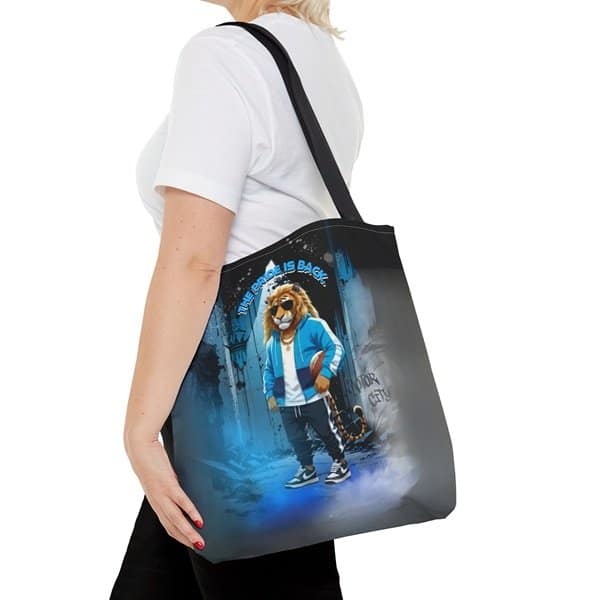 The Pride is Back Tote Bag Person 2, 16_ × 16'', Black