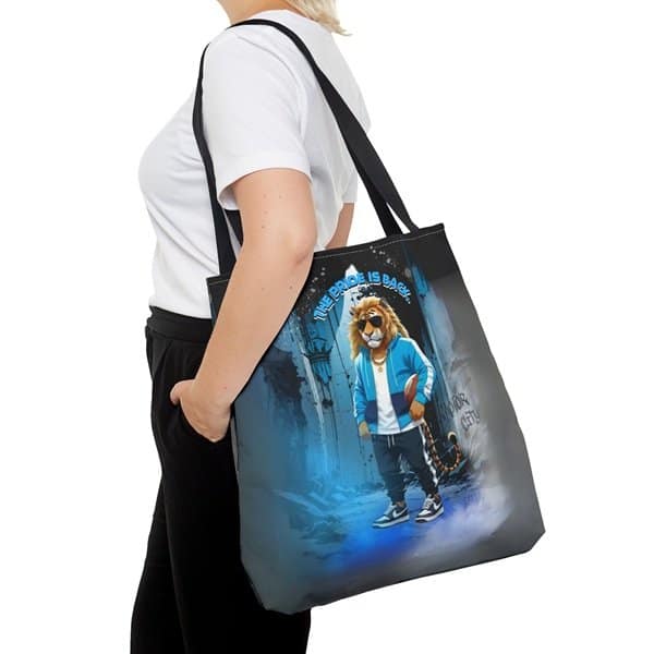 The Pride is Back Tote Bag Person 2, 18_ × 18'', Black