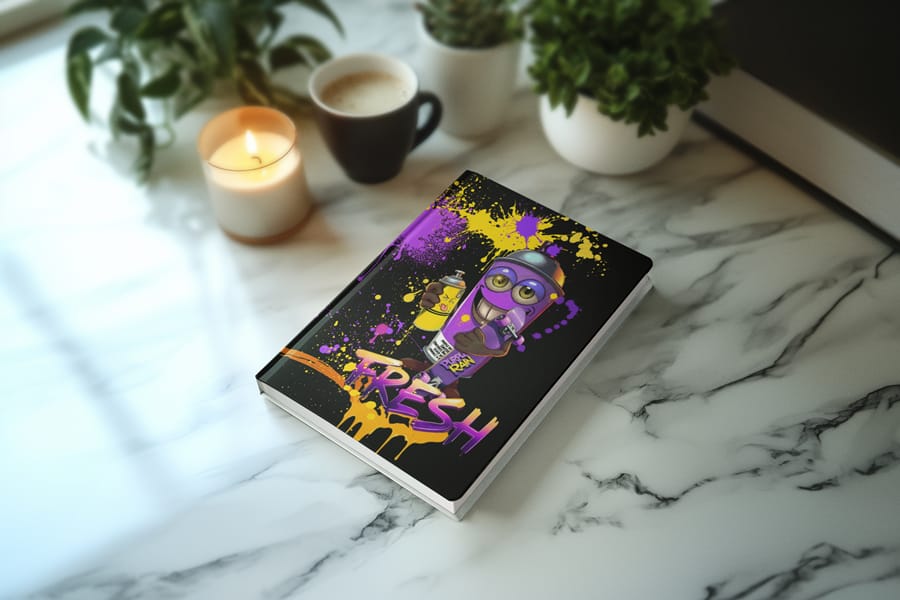 Fresh Journal on marble counter