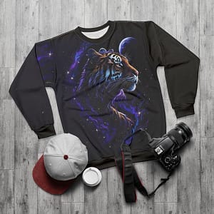 Spirit Animal Tiger Sweatshirt flay lay photo