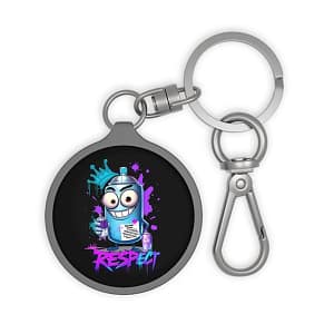Graffiti Respect Key Chain