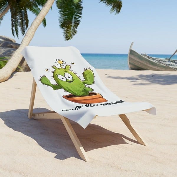 Aloe You Vera Much Beach Towel