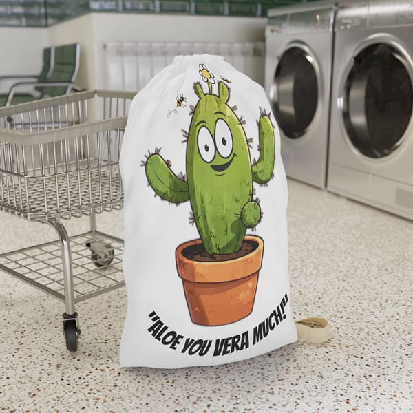 Aloe You Vera Much Laundry Bag