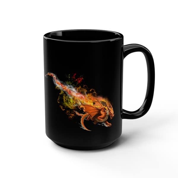 Fire Dragon Coffee Mug - Image 4