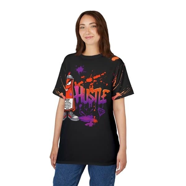 Graffiti Hustle T-shirt - Image 7