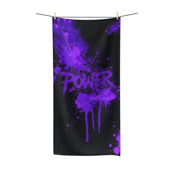 Power Graffiti Bath Towel
