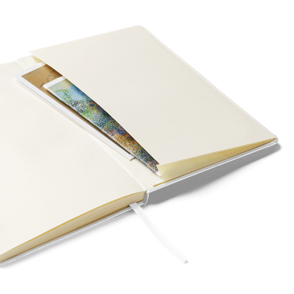 Shadow Dragon Codex Journal showing inner pocket sleeve within the back cover
