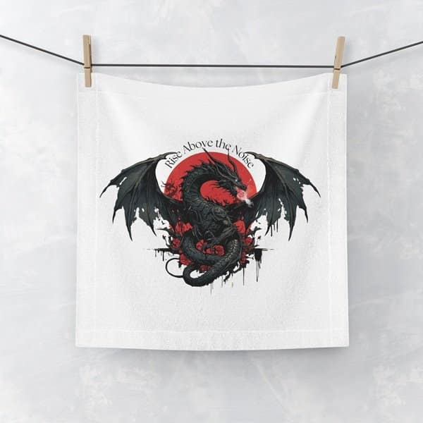 Shadow Dragon Face Towel